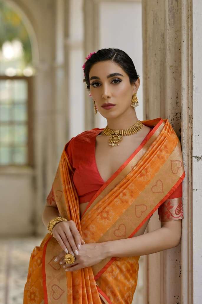 LAUNCHING SOFT DESI RAW SILK SAREE SUNDARI IKKAT CATALOG