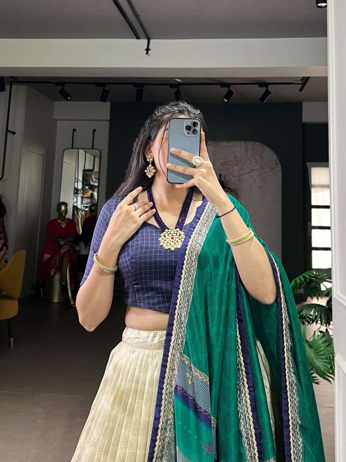 LAUNCHING TASAR SILK FABRIC LEHENGA CHOLI ANAHITHA CATALOG