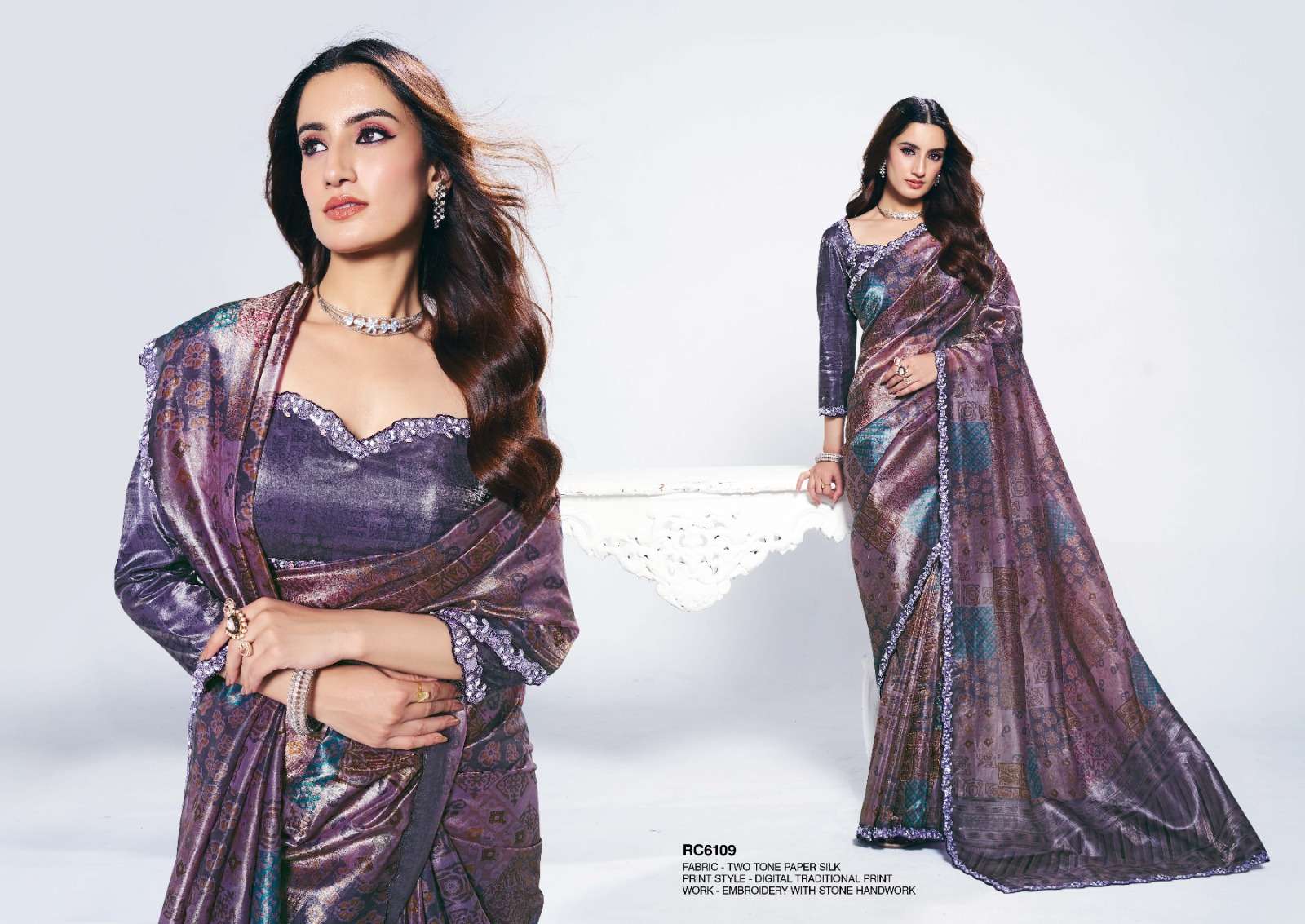 MAHOTSAV LAUNCHING NEW DESIGNER SAREE RANG CHATKILA 6100 ANANTA CATALOG