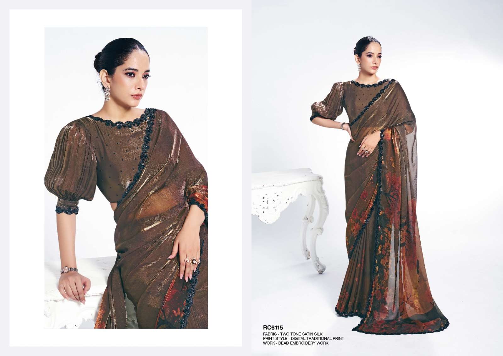 MAHOTSAV LAUNCHING NEW DESIGNER SAREE RANG CHATKILA 6100 ANANTA CATALOG