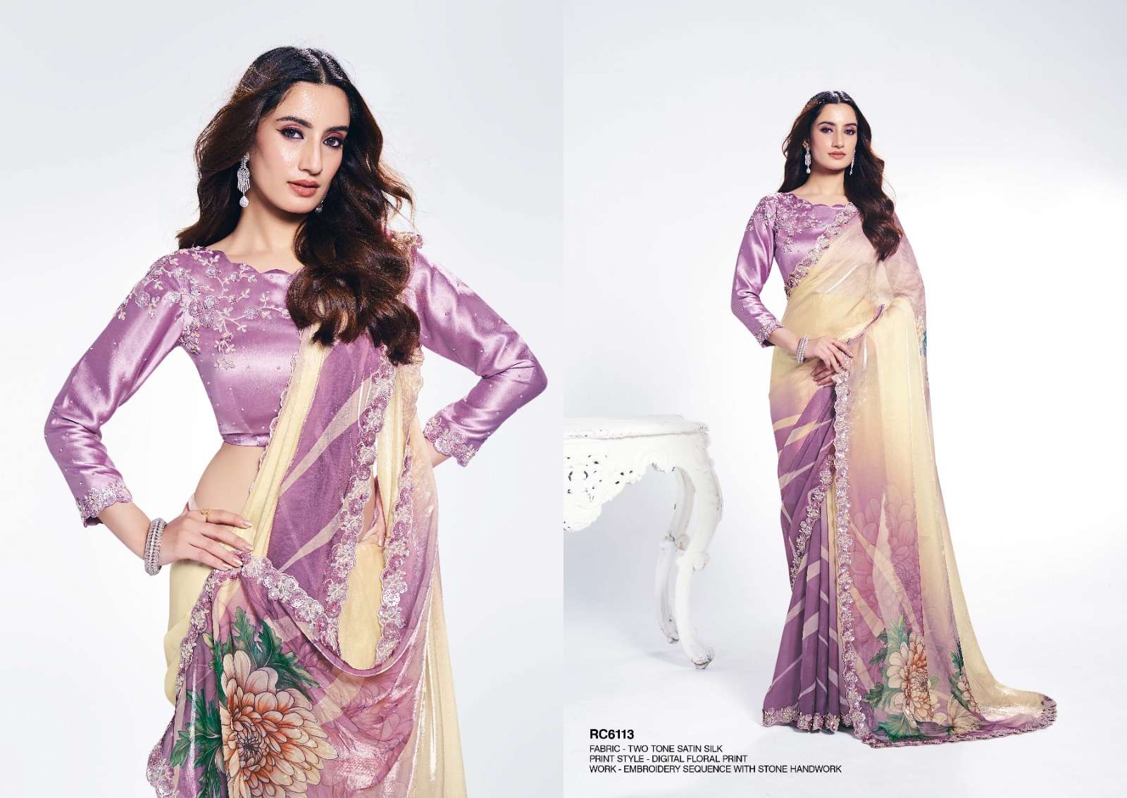 MAHOTSAV LAUNCHING NEW DESIGNER SAREE RANG CHATKILA 6100 ANANTA CATALOG