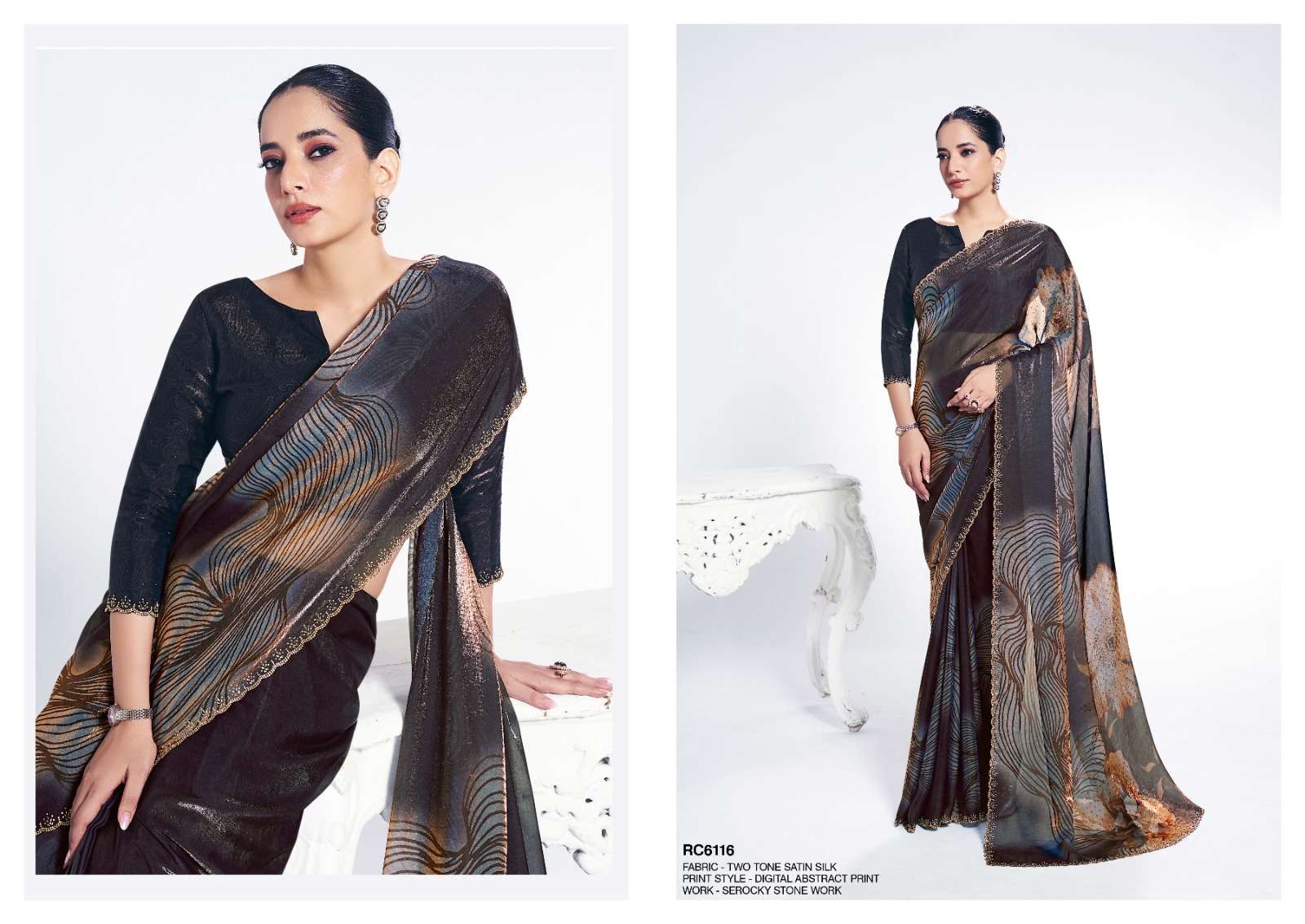 MAHOTSAV LAUNCHING NEW DESIGNER SAREE RANG CHATKILA 6100 ANANTA CATALOG
