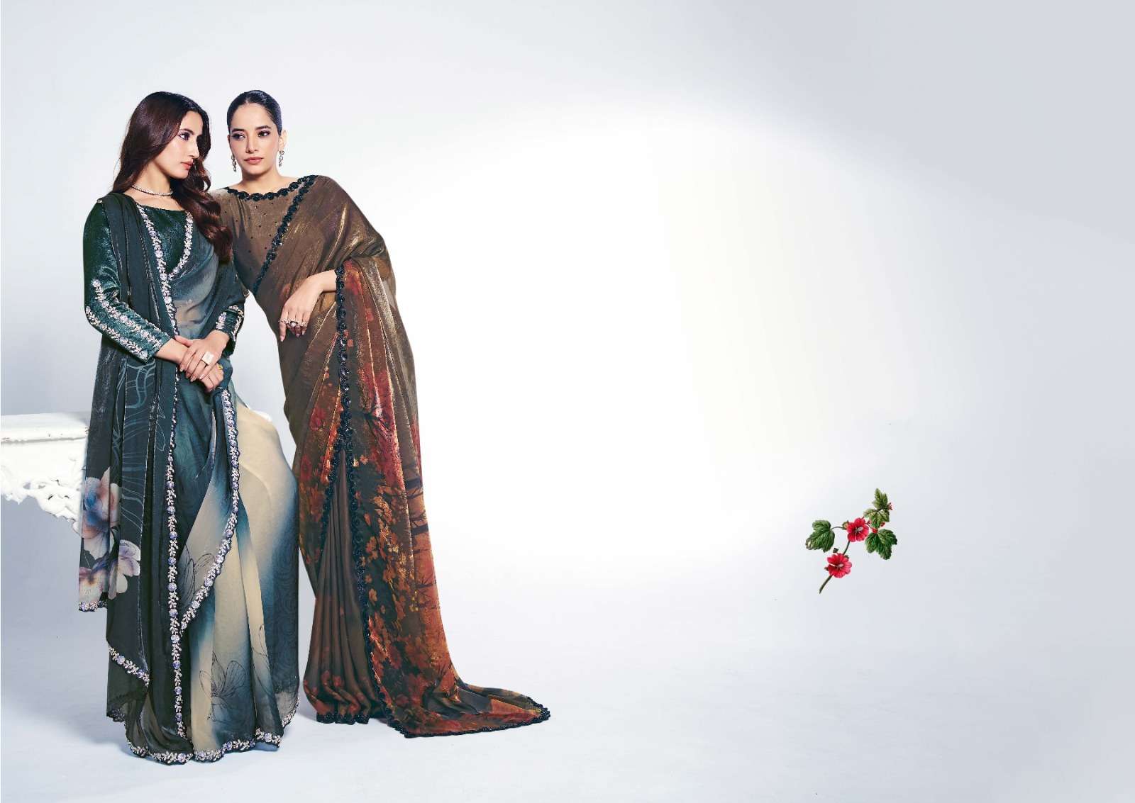 MAHOTSAV LAUNCHING NEW DESIGNER SAREE RANG CHATKILA 6100 ANANTA CATALOG