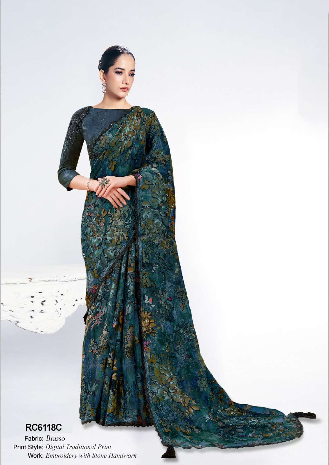 MAHOTSAV LAUNCHING NEW DESIGNER SAREE RANG CHATKILA 6100 ANANTA CATALOG