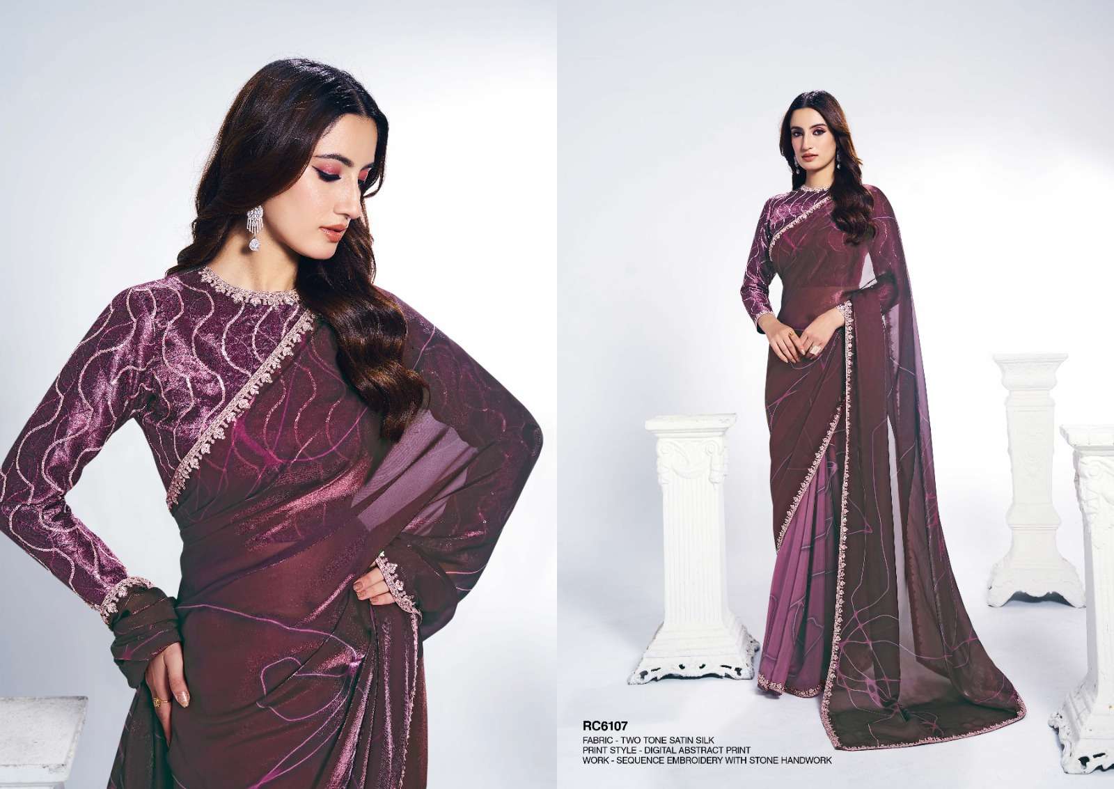 MAHOTSAV LAUNCHING NEW DESIGNER SAREE RANG CHATKILA 6100 ANANTA CATALOG