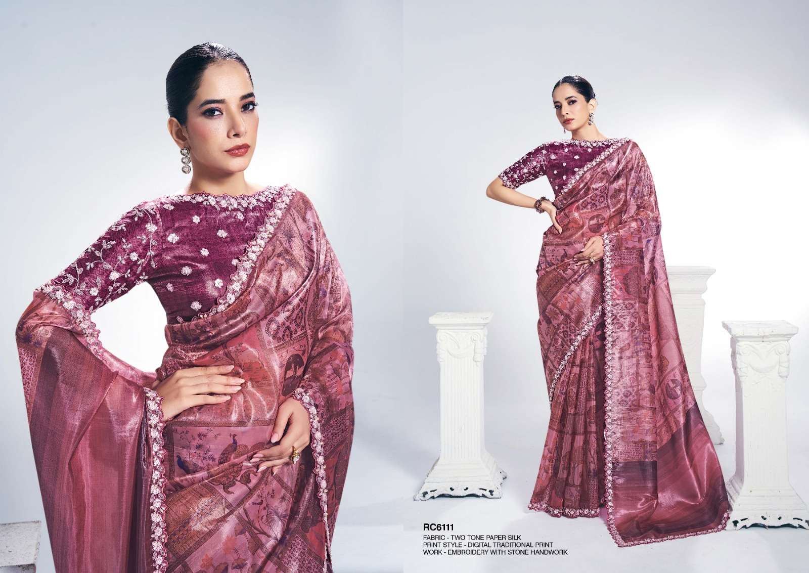 MAHOTSAV LAUNCHING NEW DESIGNER SAREE RANG CHATKILA 6100 ANANTA CATALOG