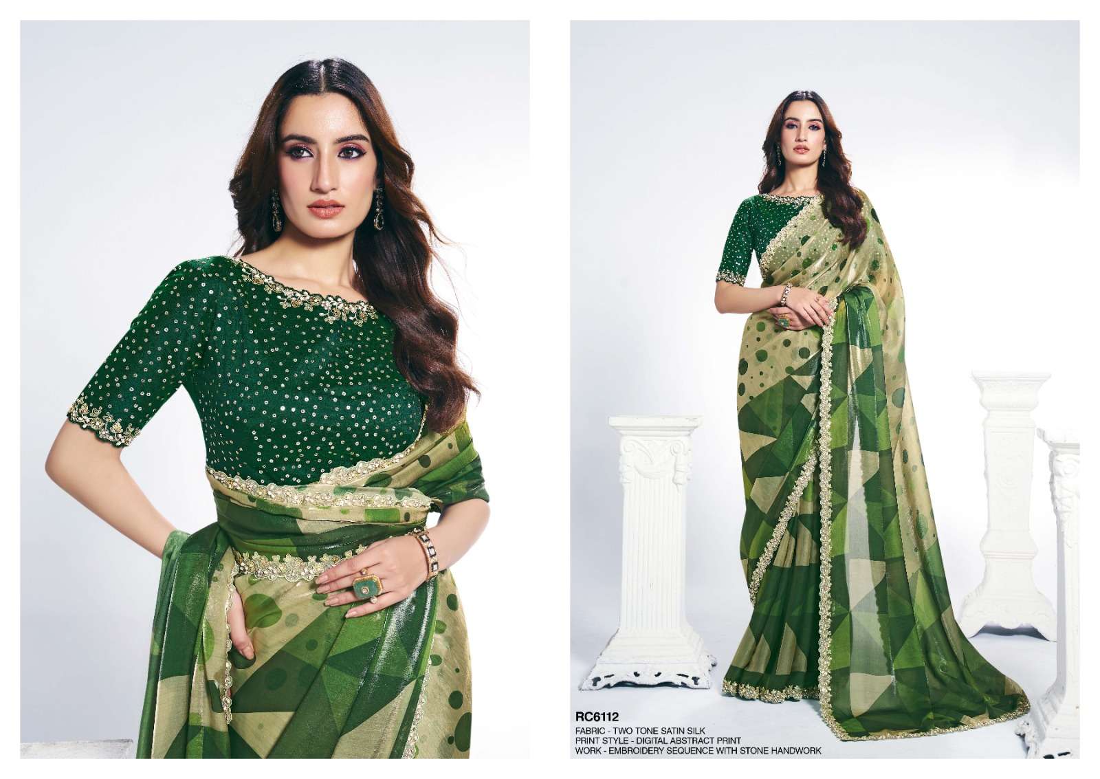 MAHOTSAV LAUNCHING NEW DESIGNER SAREE RANG CHATKILA 6100 ANANTA CATALOG