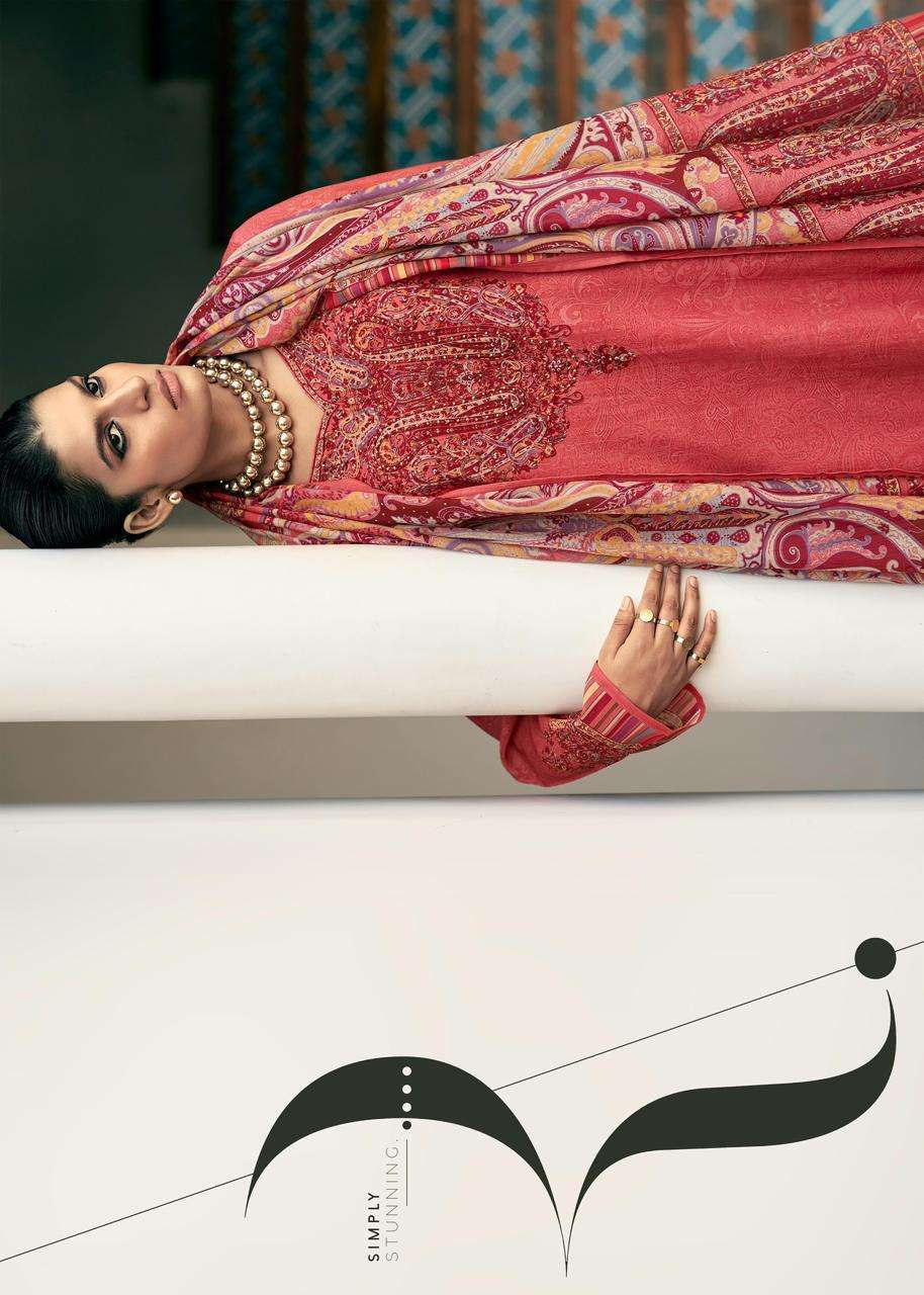 MANNRASIYA LAUNCH PURE VISCOSE  DIGITAL PRINT WITH HEAVY KHATLI WORK KURTI SET