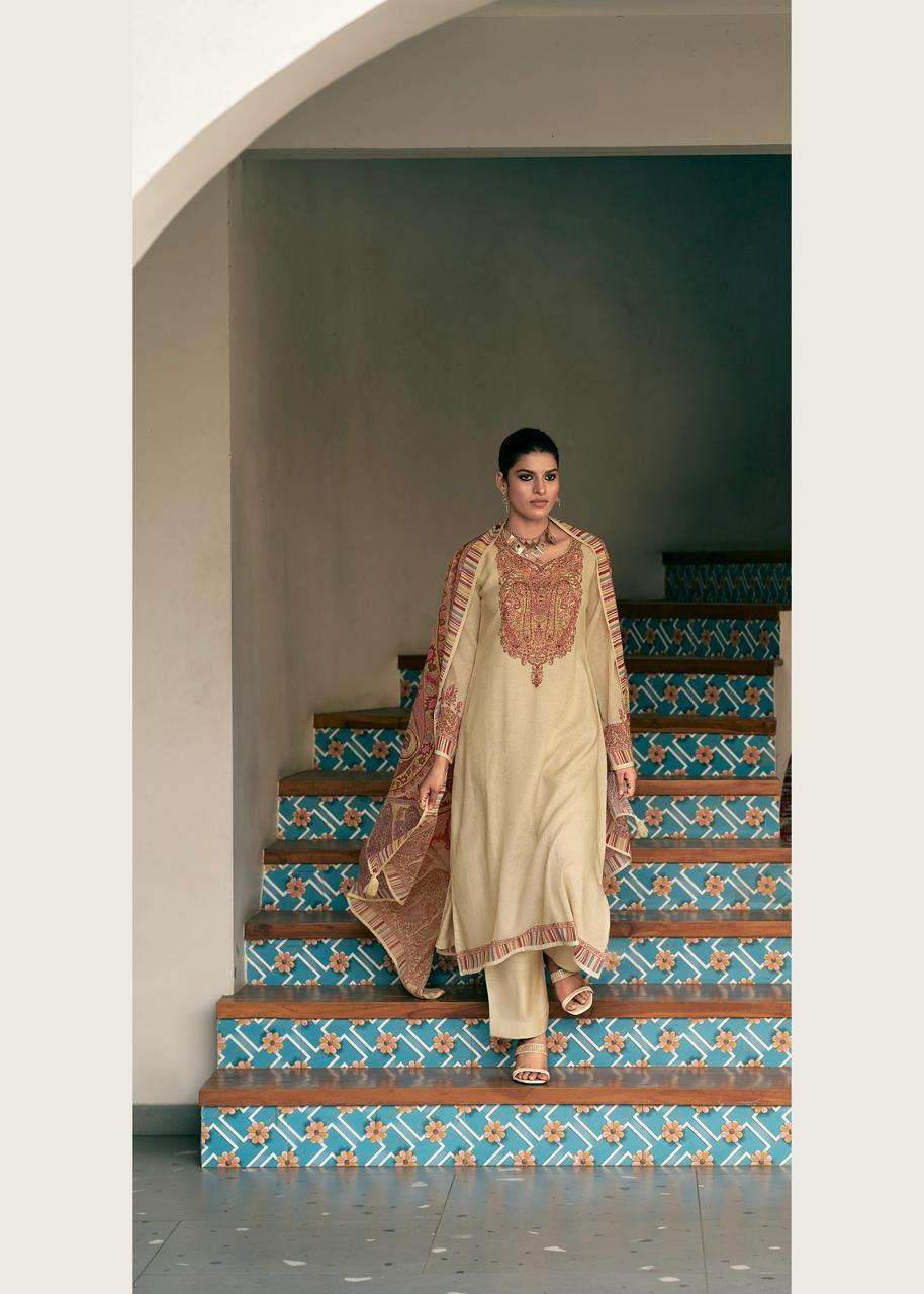 MANNRASIYA LAUNCH PURE VISCOSE  DIGITAL PRINT WITH HEAVY KHATLI WORK KURTI SET