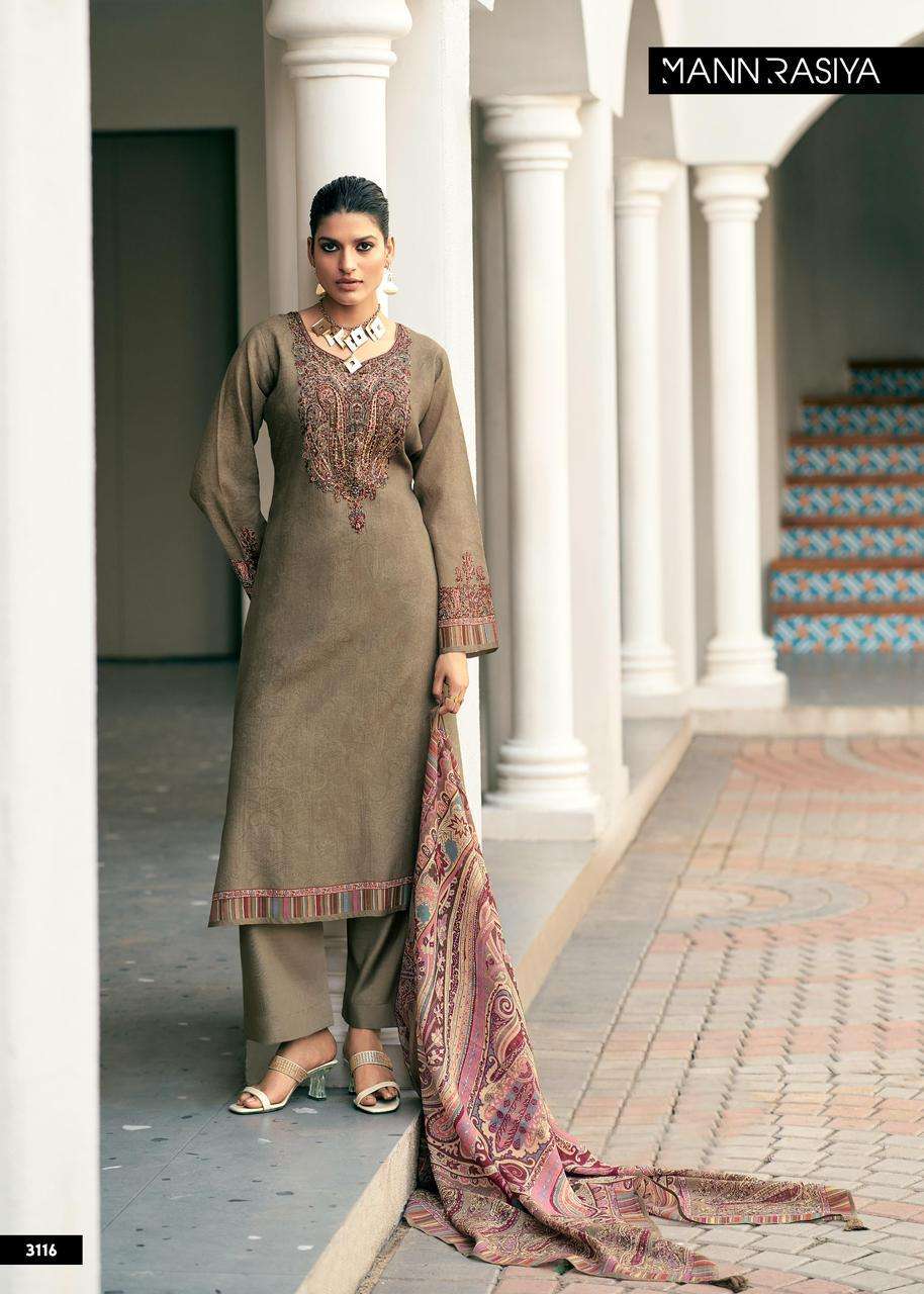 MANNRASIYA LAUNCH PURE VISCOSE  DIGITAL PRINT WITH HEAVY KHATLI WORK KURTI SET