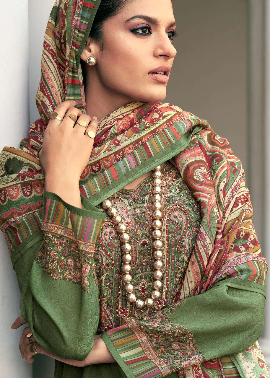 MANNRASIYA LAUNCH PURE VISCOSE  DIGITAL PRINT WITH HEAVY KHATLI WORK KURTI SET