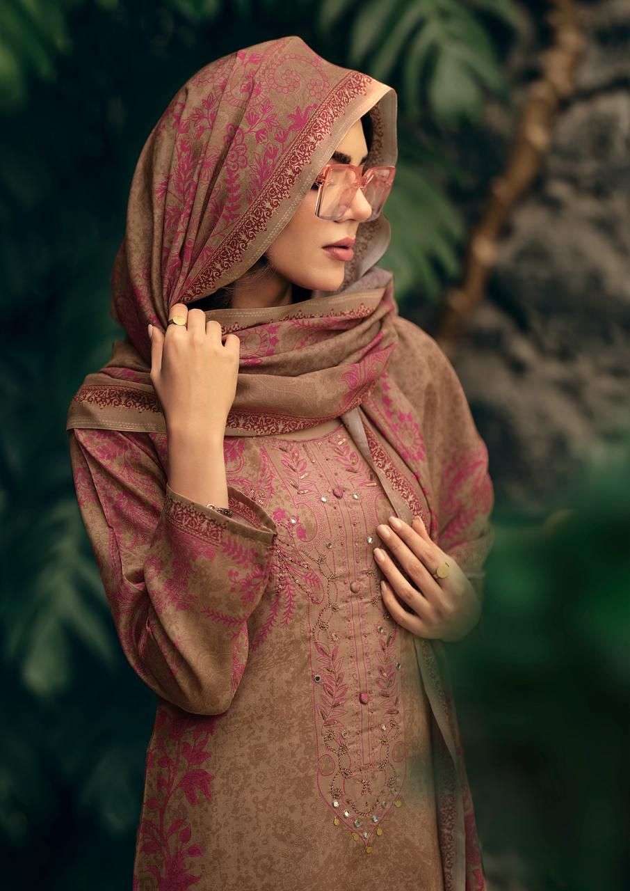 MANNRASIYA LAUNCHING MUSLINE SILK DIGITAL PRINT WITH KHATLI WORK KURTI SET