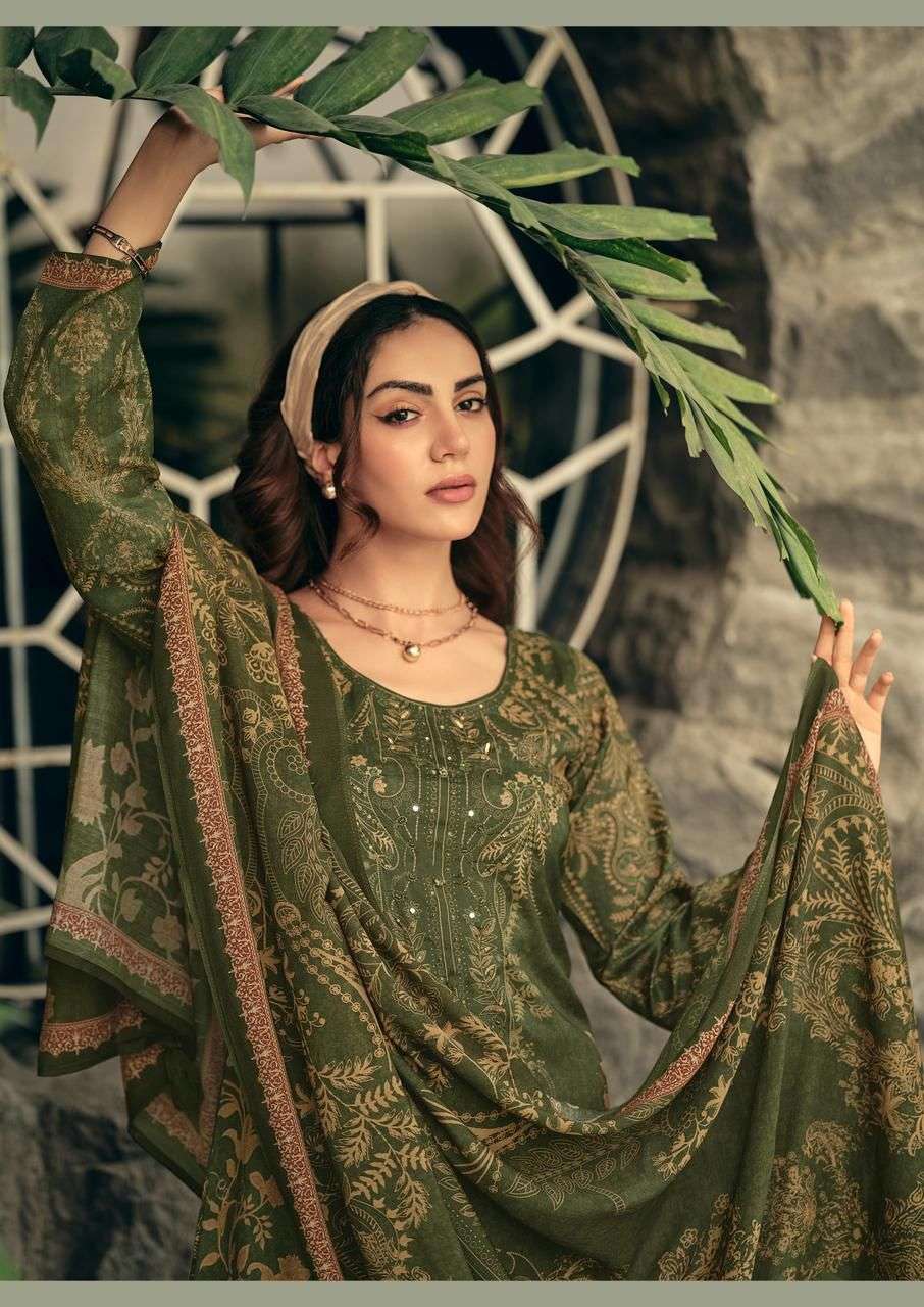 MANNRASIYA LAUNCHING MUSLINE SILK DIGITAL PRINT WITH KHATLI WORK KURTI SET