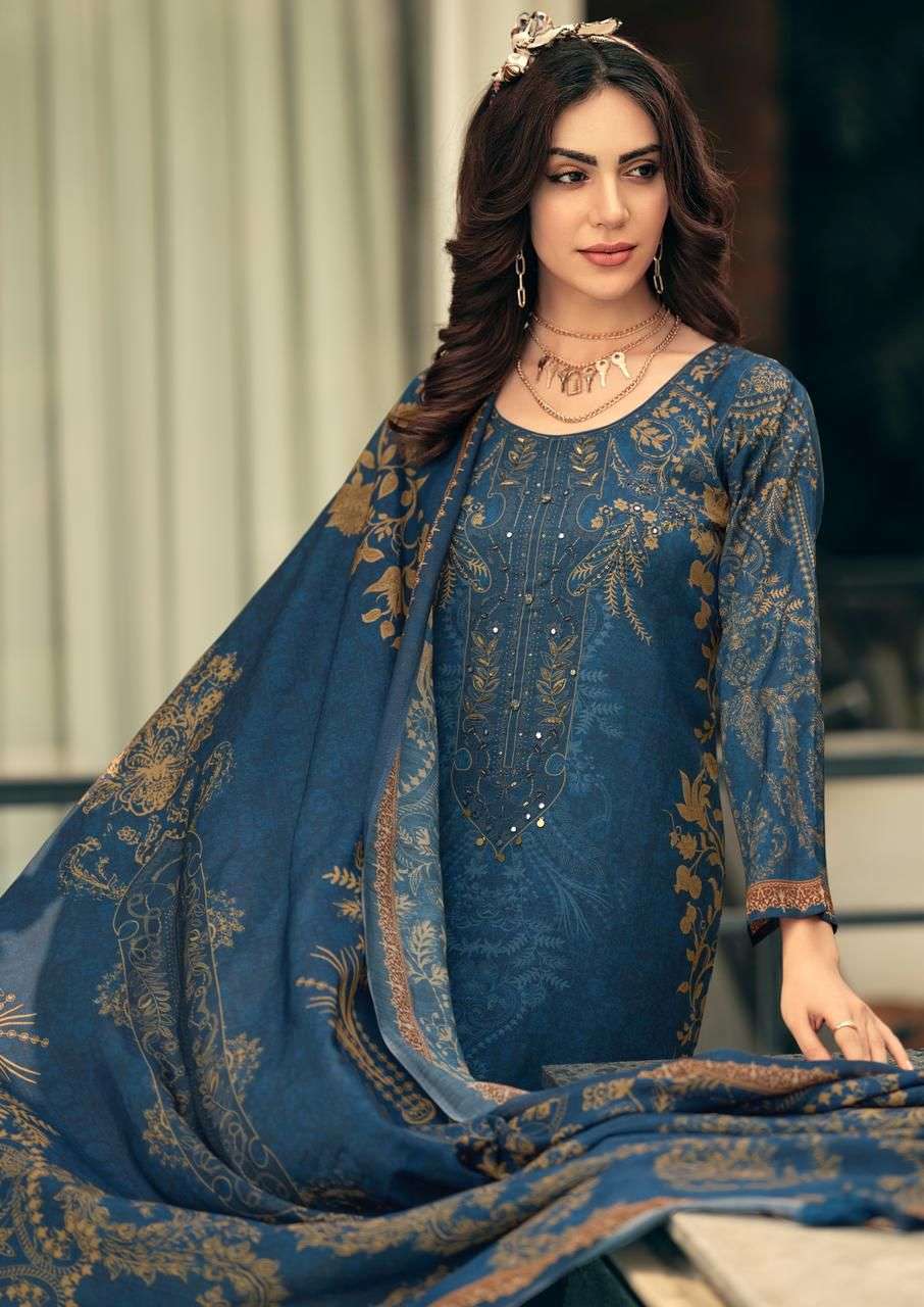 MANNRASIYA LAUNCHING MUSLINE SILK DIGITAL PRINT WITH KHATLI WORK KURTI SET