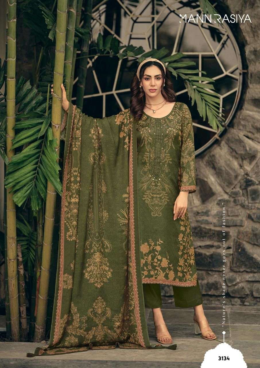 MANNRASIYA LAUNCHING MUSLINE SILK DIGITAL PRINT WITH KHATLI WORK KURTI SET