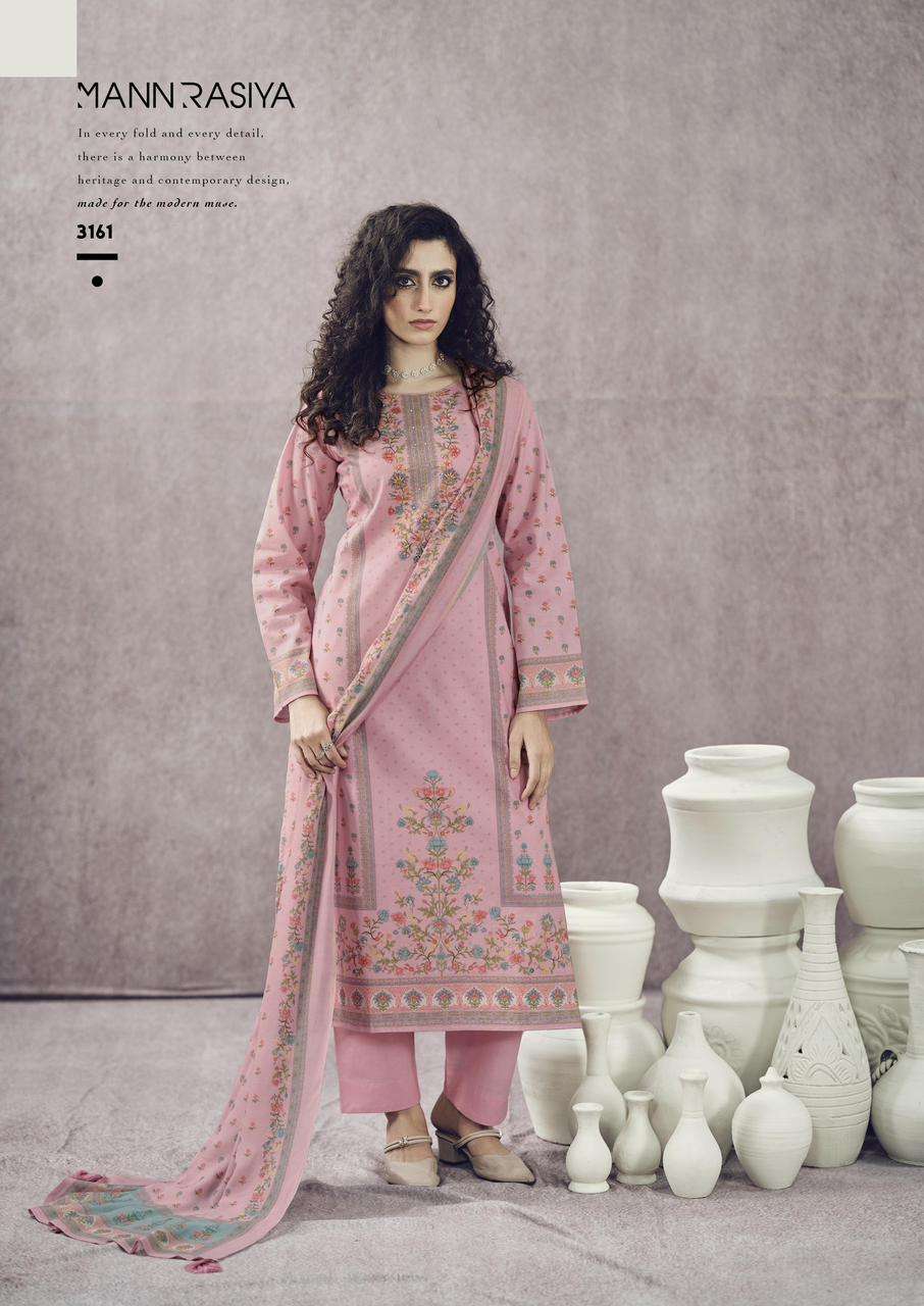 MANNRASIYA LAUNCHING PURE CAMRIC COTTON DIGITAL PRINT WITH FANCY HANDWORK KURTI SET