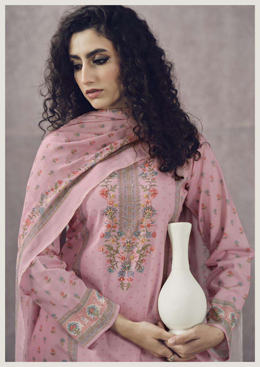 MANNRASIYA LAUNCHING PURE CAMRIC COTTON DIGITAL PRINT WITH FANCY HANDWORK KURTI SET