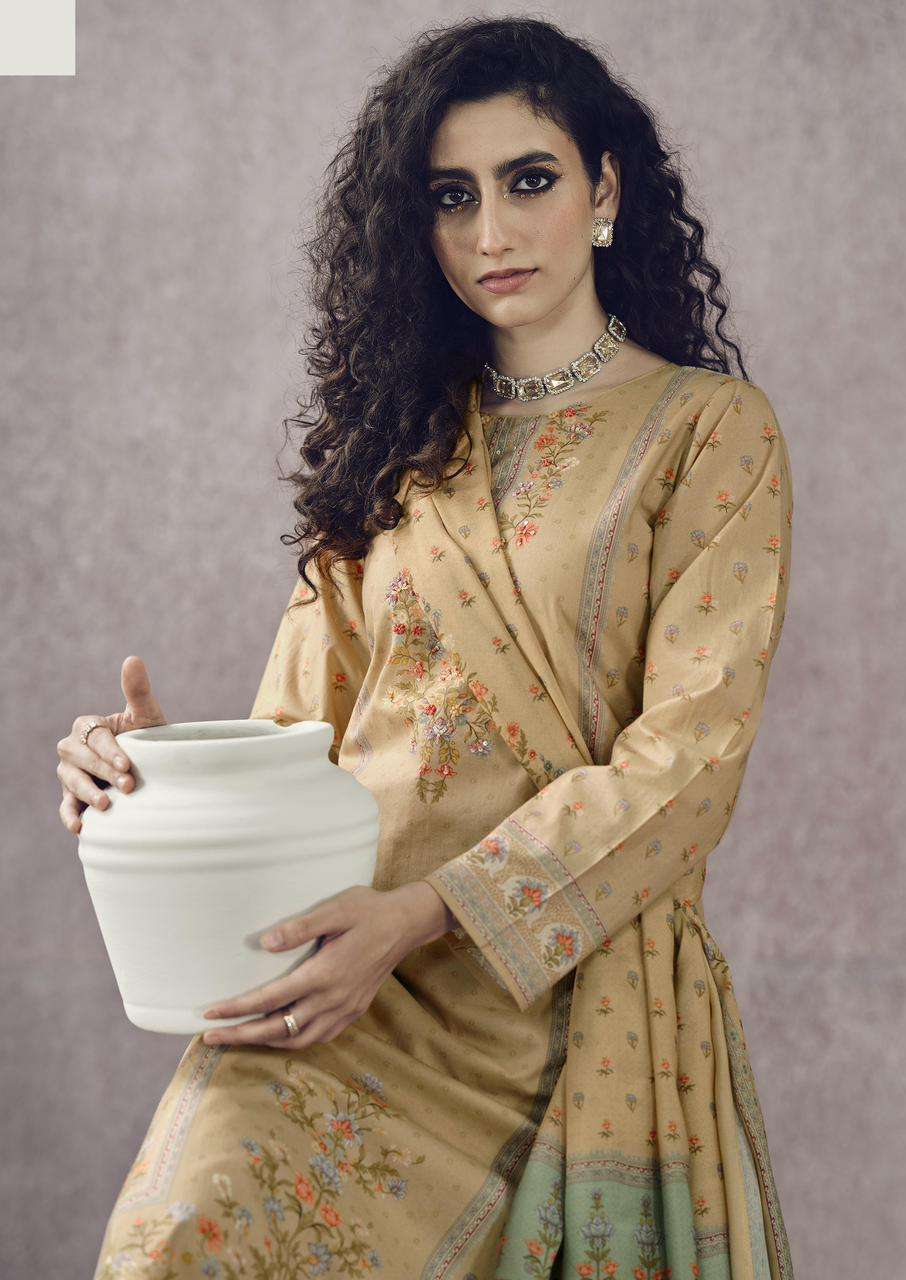 MANNRASIYA LAUNCHING PURE CAMRIC COTTON DIGITAL PRINT WITH FANCY HANDWORK KURTI SET