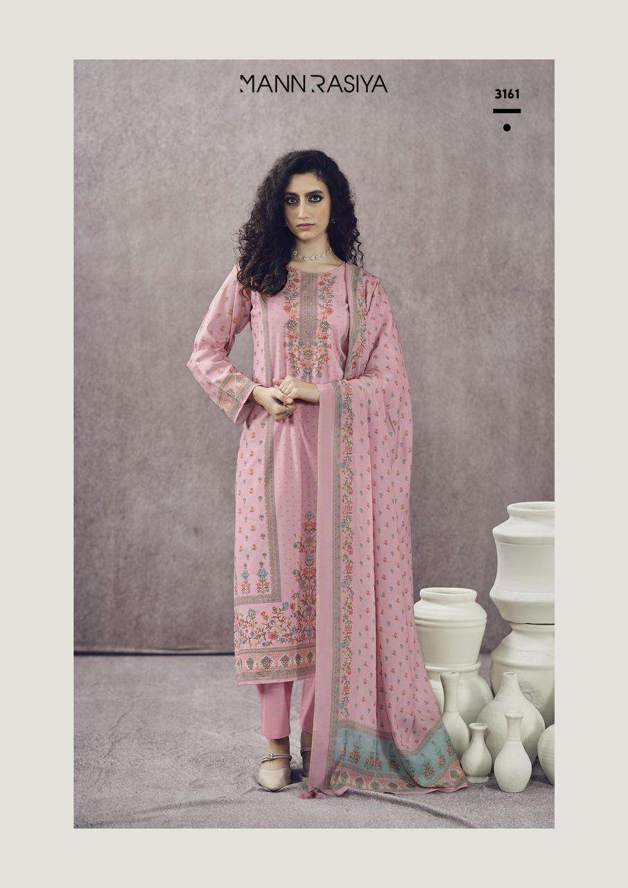 MANNRASIYA LAUNCHING PURE CAMRIC COTTON DIGITAL PRINT WITH FANCY HANDWORK KURTI SET