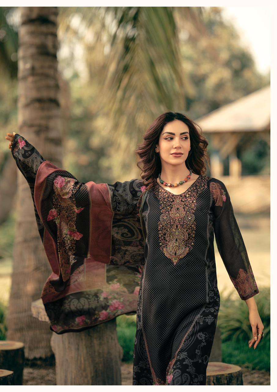 MANNRASIYA LAUNCHING PURE  DIGITAL PRINT WITH FANCY HANDWORK KURTI SET