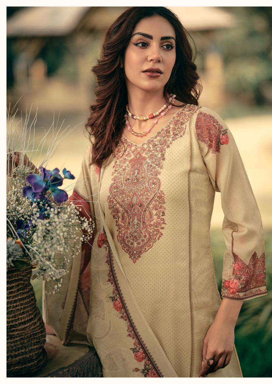 MANNRASIYA LAUNCHING PURE  DIGITAL PRINT WITH FANCY HANDWORK KURTI SET