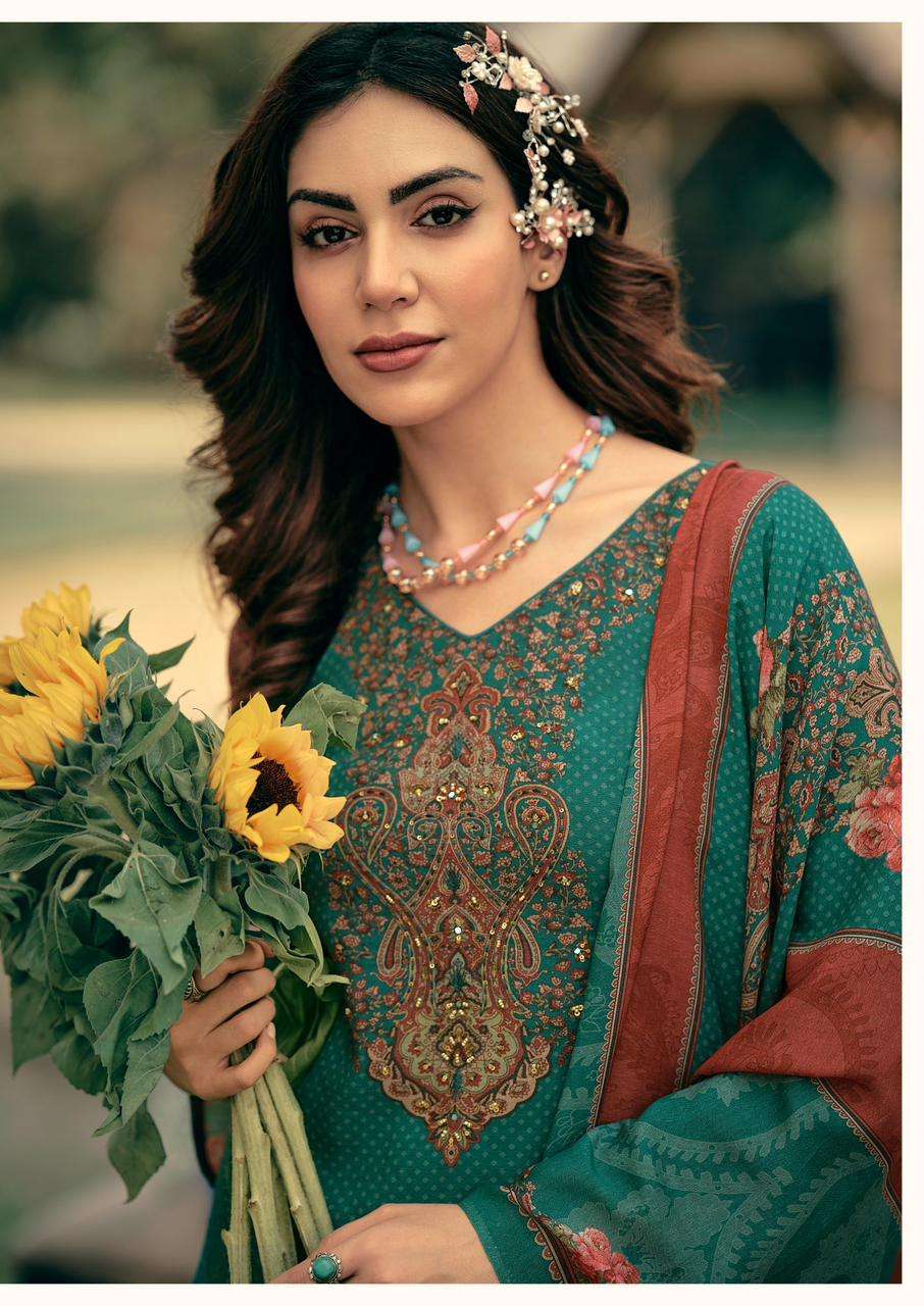 MANNRASIYA LAUNCHING PURE  DIGITAL PRINT WITH FANCY HANDWORK KURTI SET