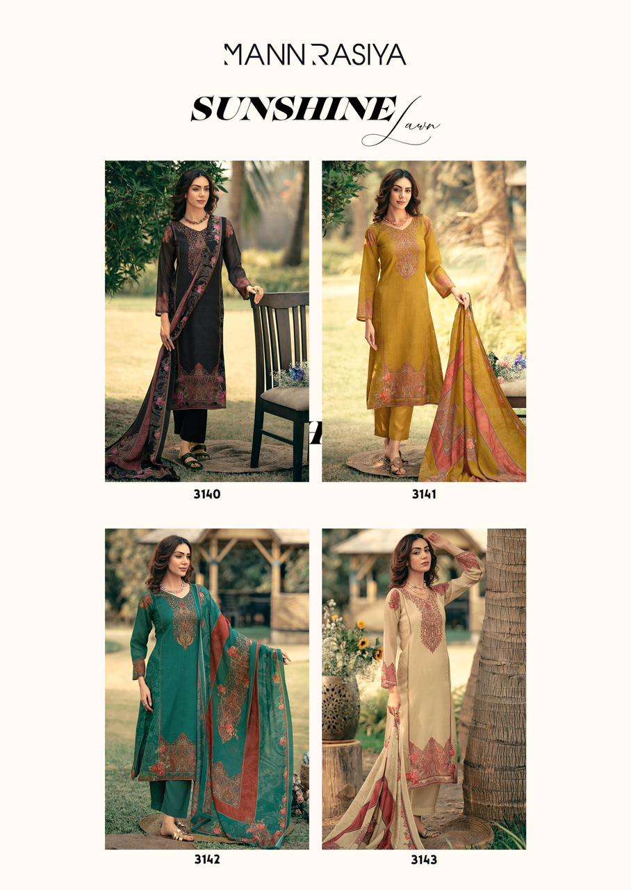 MANNRASIYA LAUNCHING PURE  DIGITAL PRINT WITH FANCY HANDWORK KURTI SET
