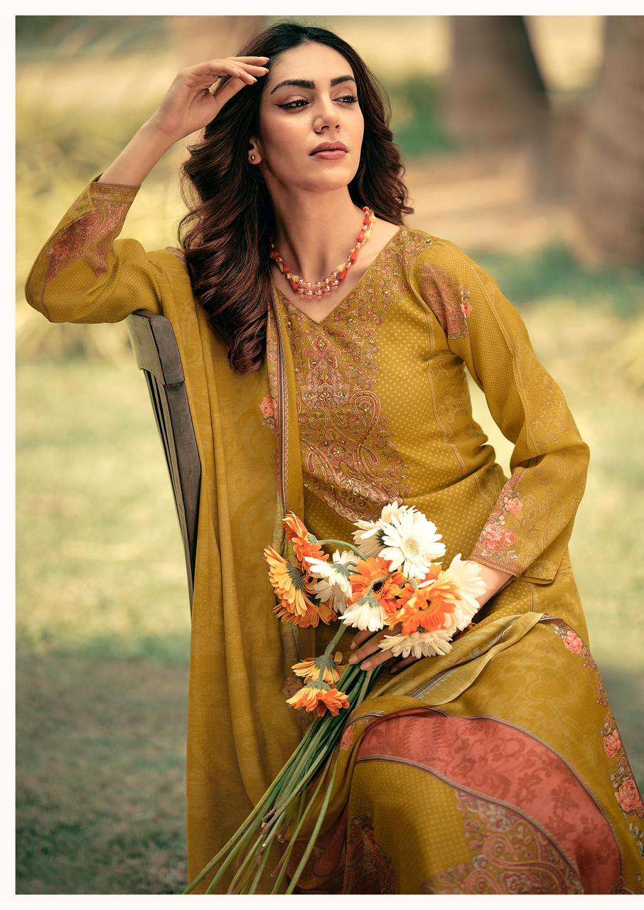 MANNRASIYA LAUNCHING PURE  DIGITAL PRINT WITH FANCY HANDWORK KURTI SET