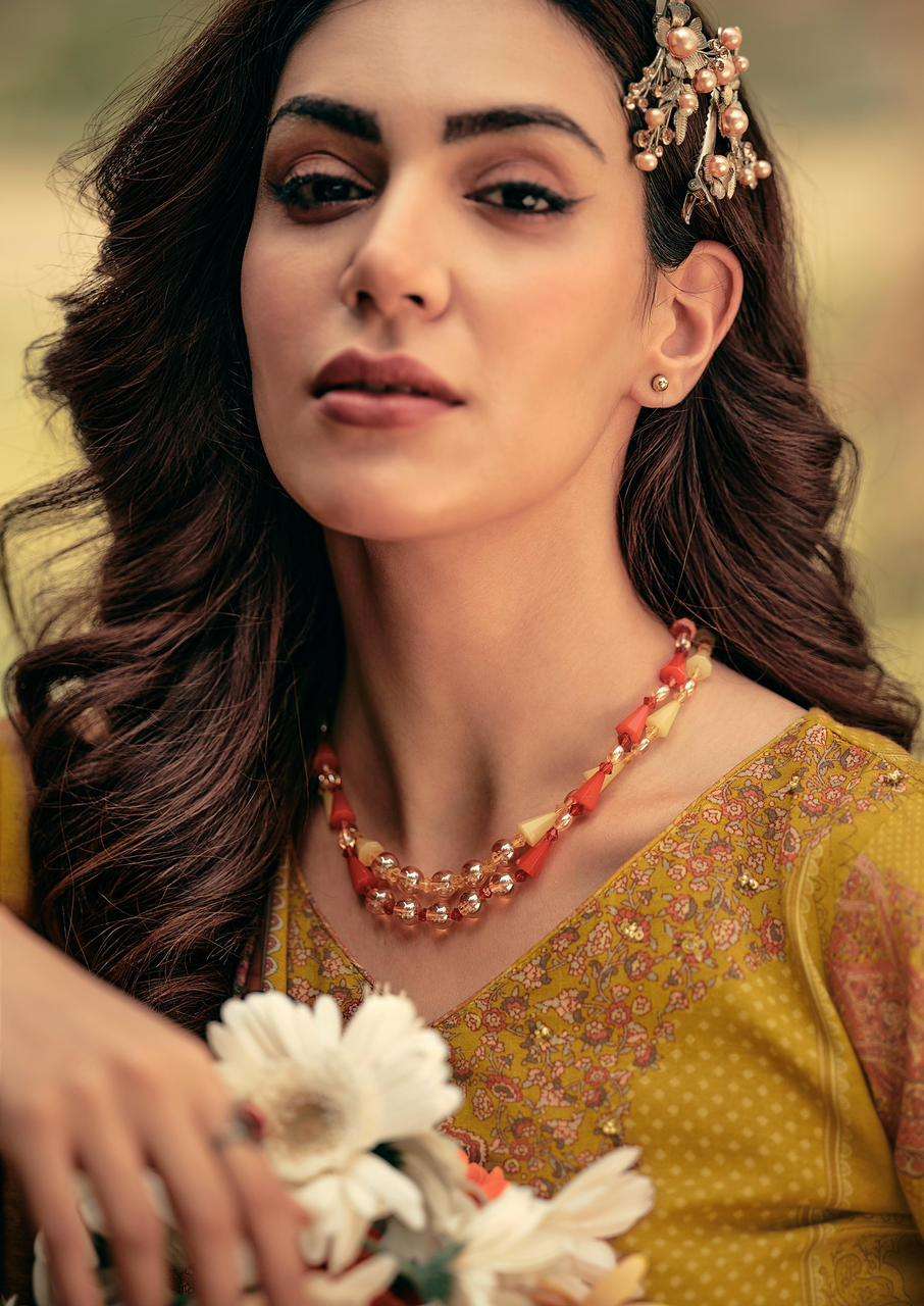MANNRASIYA LAUNCHING PURE  DIGITAL PRINT WITH FANCY HANDWORK KURTI SET