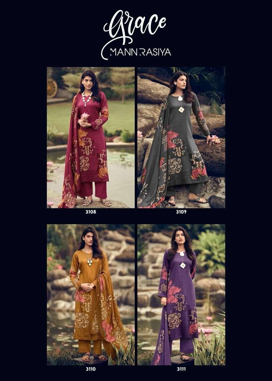 MANNRASIYA LAUNCHING PURE JAAM COTTON DIGITAL PRINT WITH KHATLI WORK KURTI SET