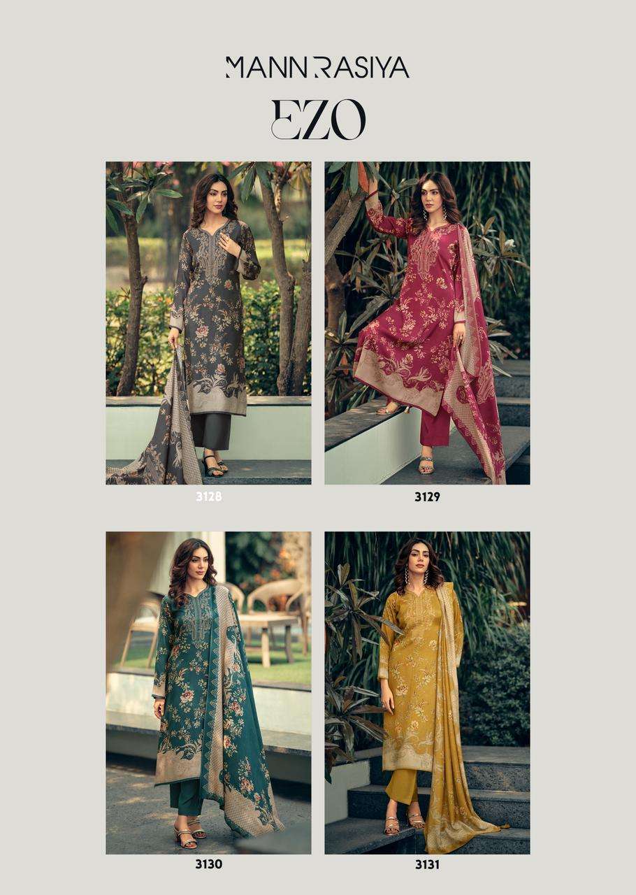 MANNRASIYA LAUNCHING PURE MUSLINE SILK DIGITAL PRINT WITH KHATLI WORK KURTI SET
