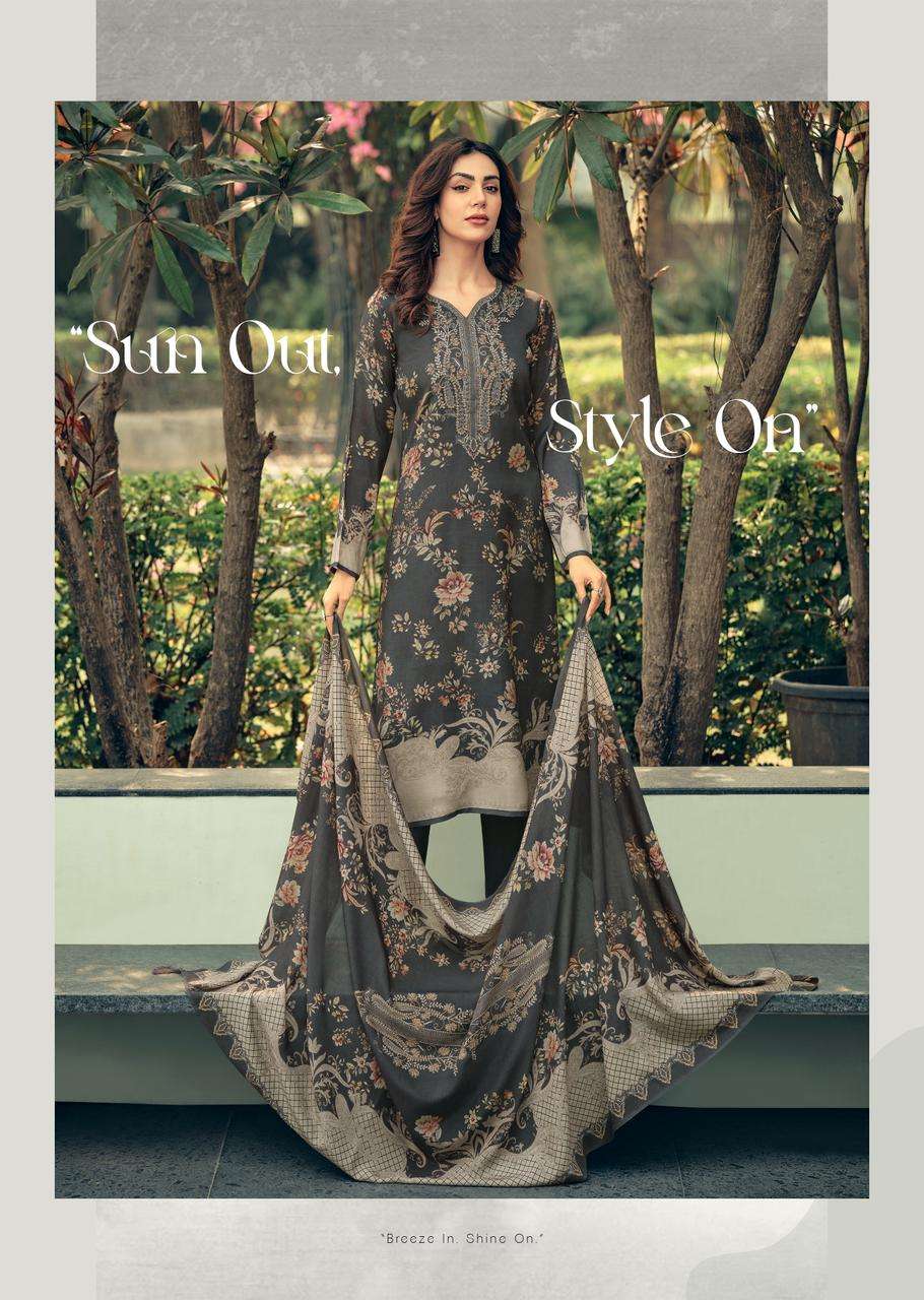 MANNRASIYA LAUNCHING PURE MUSLINE SILK DIGITAL PRINT WITH KHATLI WORK KURTI SET
