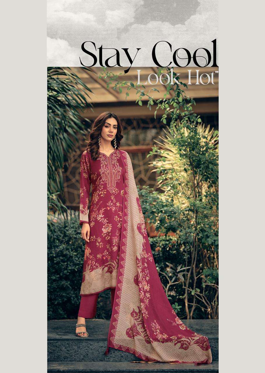 MANNRASIYA LAUNCHING PURE MUSLINE SILK DIGITAL PRINT WITH KHATLI WORK KURTI SET