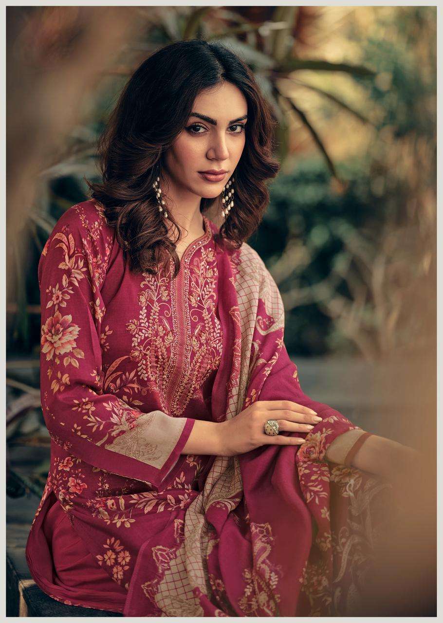 MANNRASIYA LAUNCHING PURE MUSLINE SILK DIGITAL PRINT WITH KHATLI WORK KURTI SET