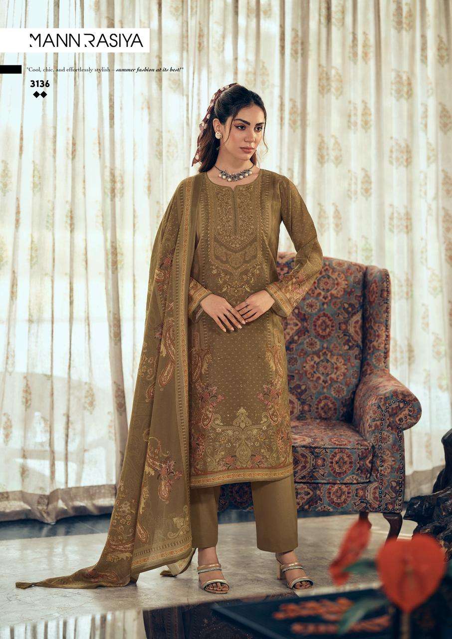 MANNRASIYA LAUNCHING PURE VISCOSE  DIGITAL PRINT WITH HEAVY KHATLI WORK KURTI SET
