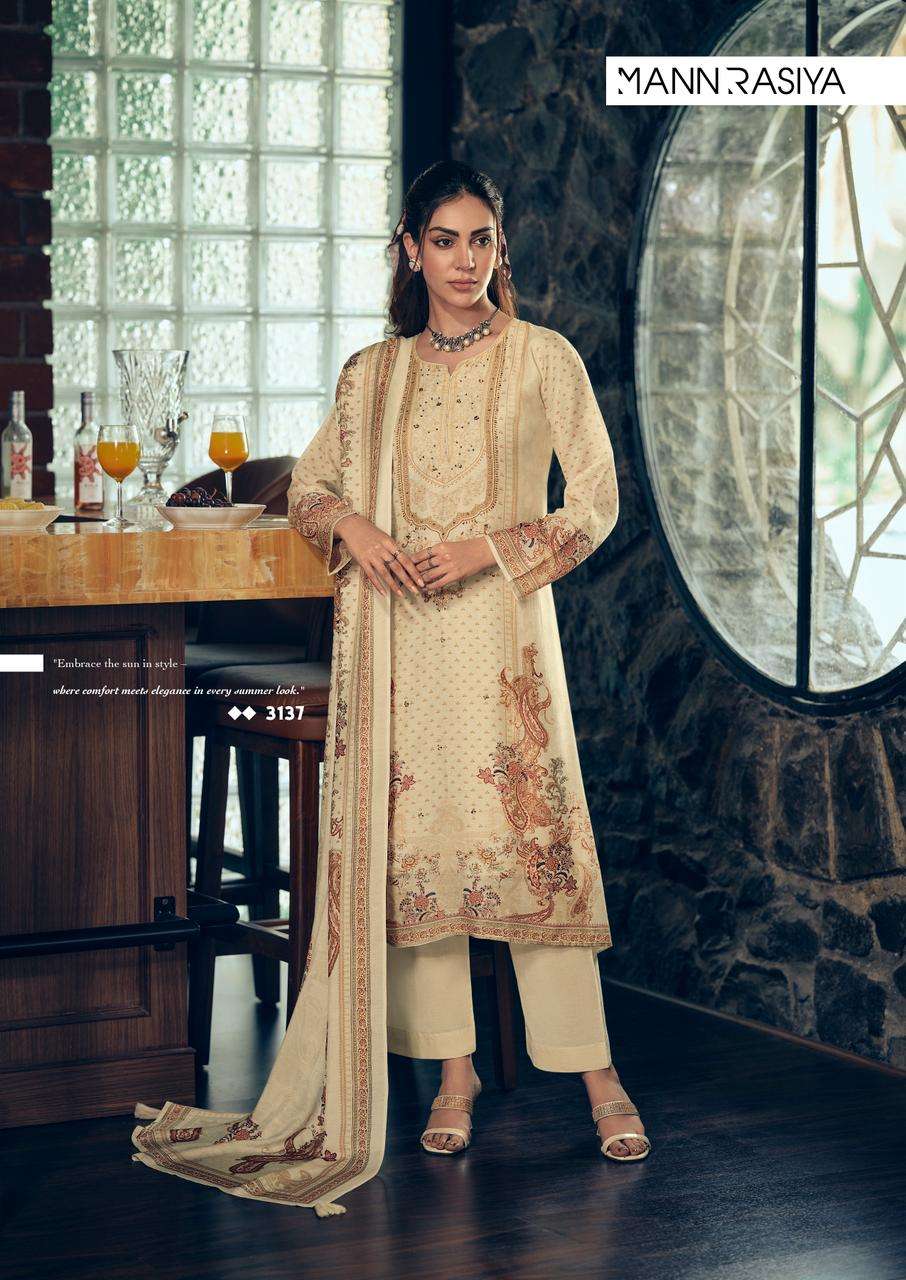 MANNRASIYA LAUNCHING PURE VISCOSE  DIGITAL PRINT WITH HEAVY KHATLI WORK KURTI SET