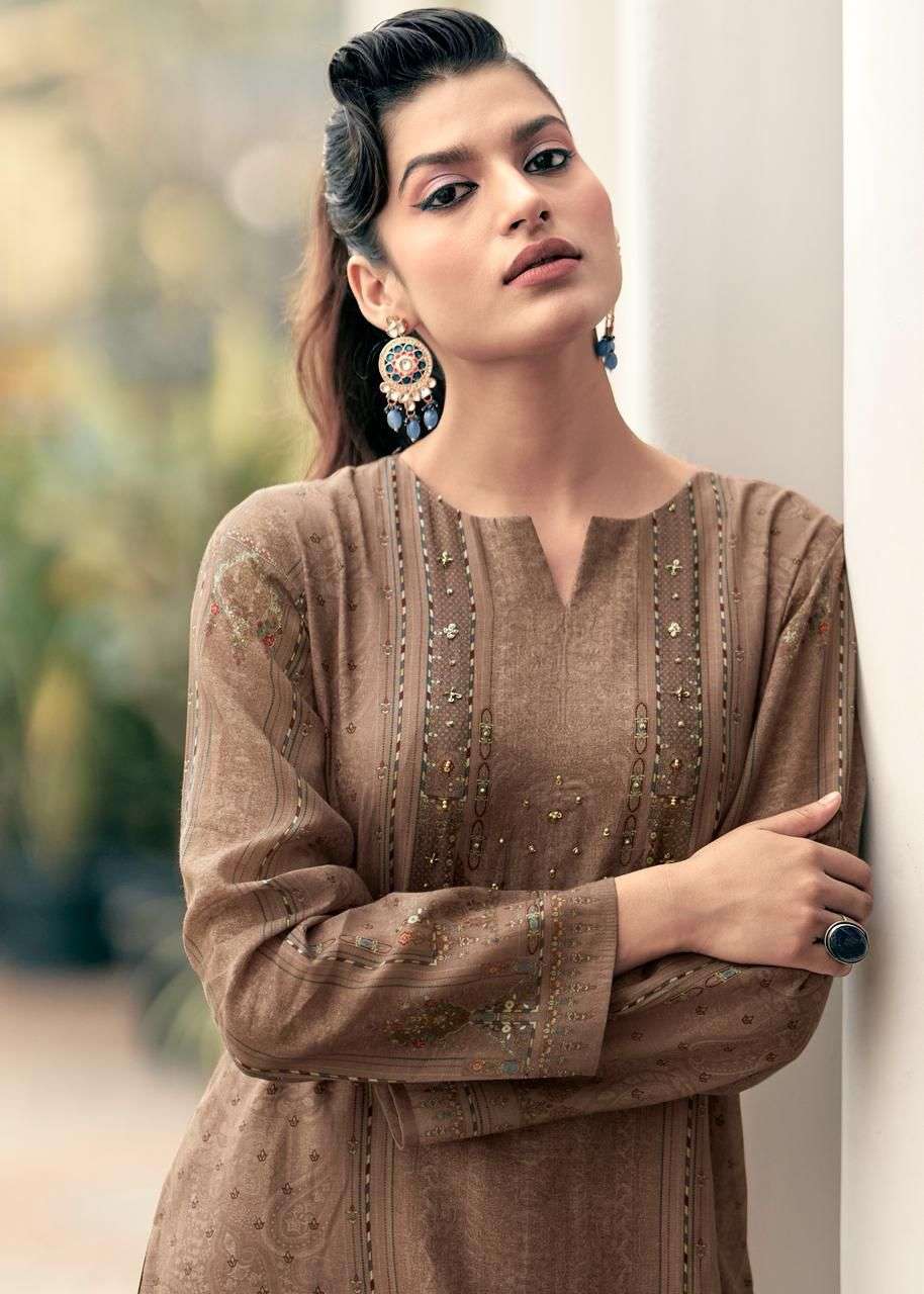 MANNRASIYA LAUNCHING PURE VISCOSE MAL CHANDERI DIGITAL PRINT WITH HEAVY KHATLI WORK KURTI SET