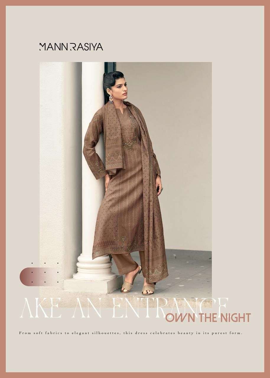 MANNRASIYA LAUNCHING PURE VISCOSE MAL CHANDERI DIGITAL PRINT WITH HEAVY KHATLI WORK KURTI SET