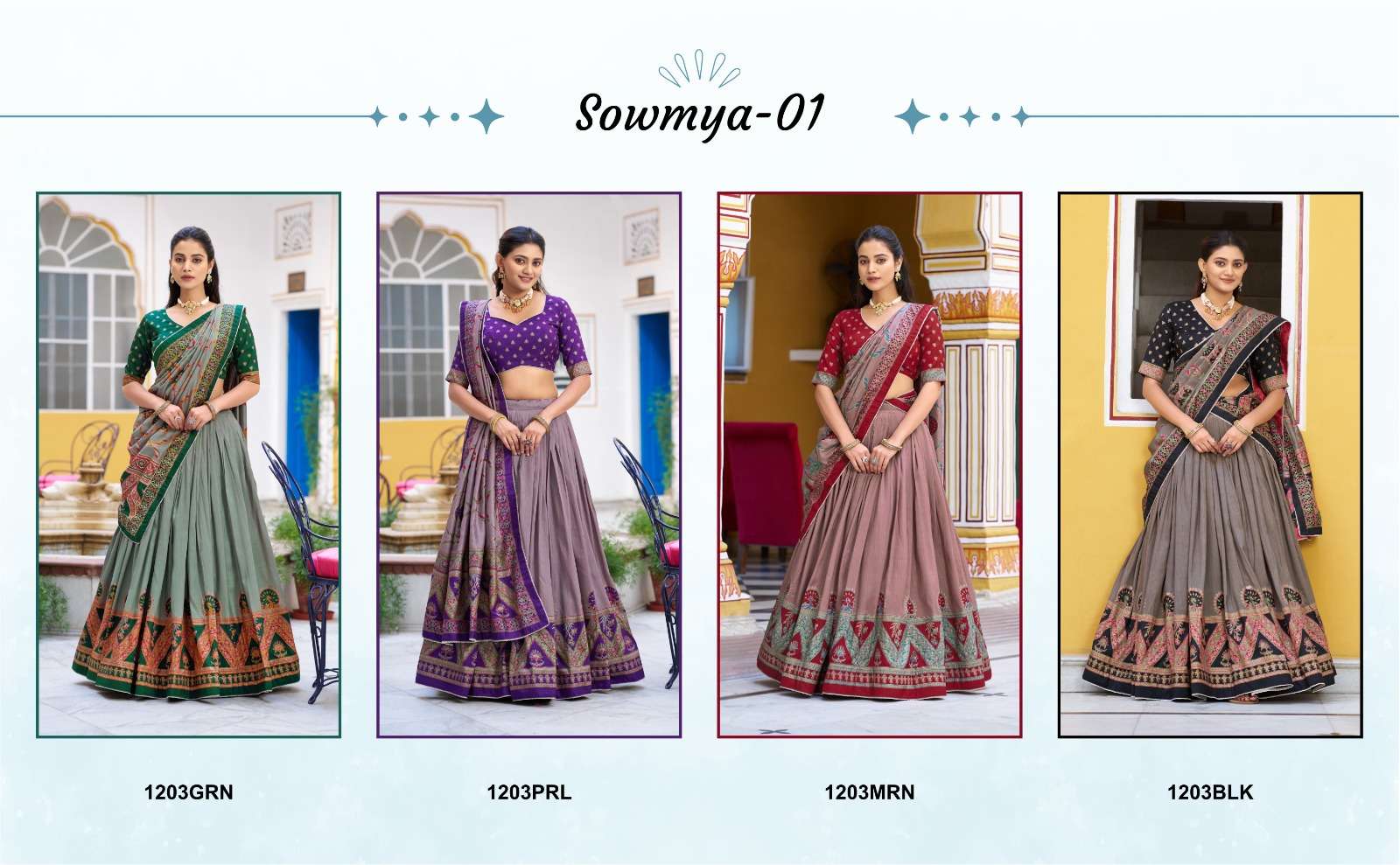 MOST AMAZING PRINTED AND ICONIC SPARKLE WITH LACE BORDER LEHENGA CHOLI