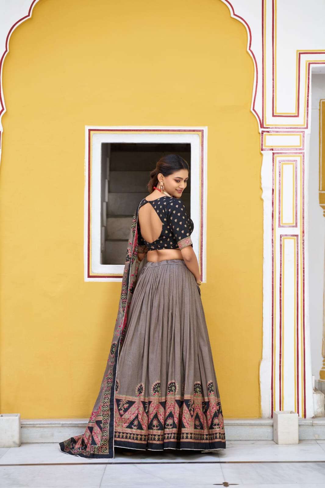MOST AMAZING PRINTED AND ICONIC SPARKLE WITH LACE BORDER LEHENGA CHOLI