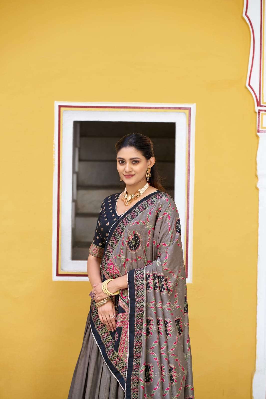 MOST AMAZING PRINTED AND ICONIC SPARKLE WITH LACE BORDER LEHENGA CHOLI