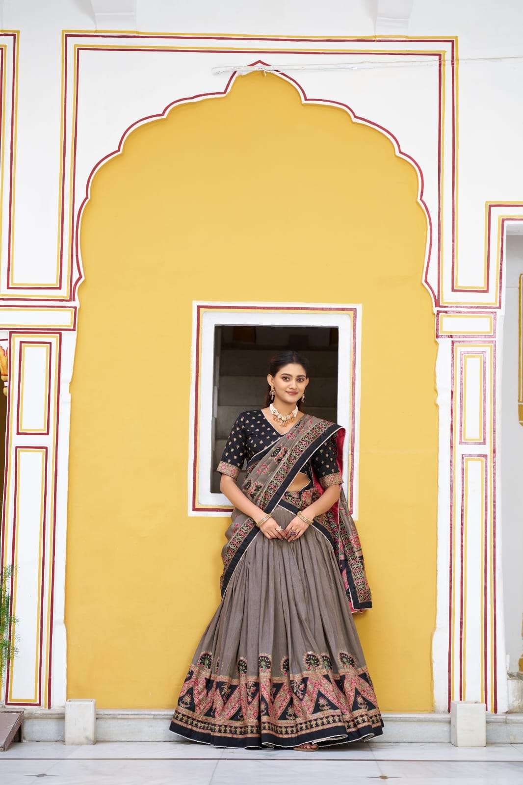 MOST AMAZING PRINTED AND ICONIC SPARKLE WITH LACE BORDER LEHENGA CHOLI