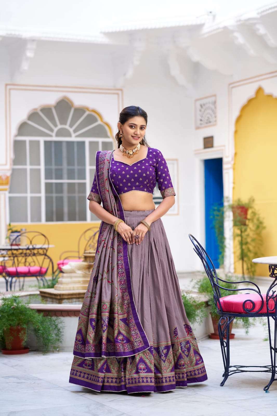 MOST AMAZING PRINTED AND ICONIC SPARKLE WITH LACE BORDER LEHENGA CHOLI