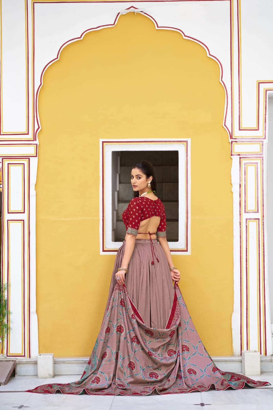 MOST AMAZING PRINTED AND ICONIC SPARKLE WITH LACE BORDER LEHENGA CHOLI