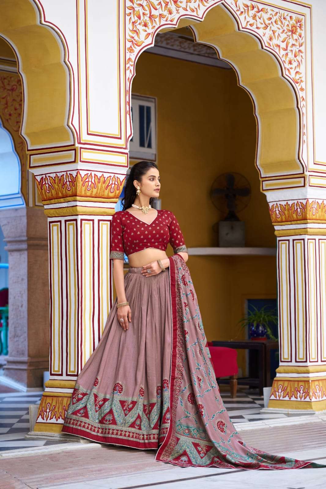 MOST AMAZING PRINTED AND ICONIC SPARKLE WITH LACE BORDER LEHENGA CHOLI