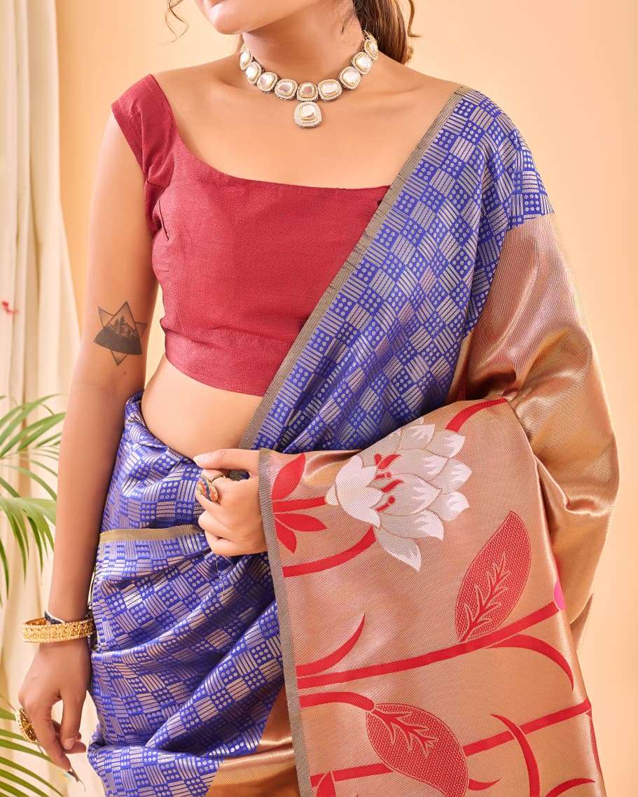 MOST AMAZING PURE PAITHANI SILK SAREE WITH BIG PAITHANI BORDER FULRANI CATALOG