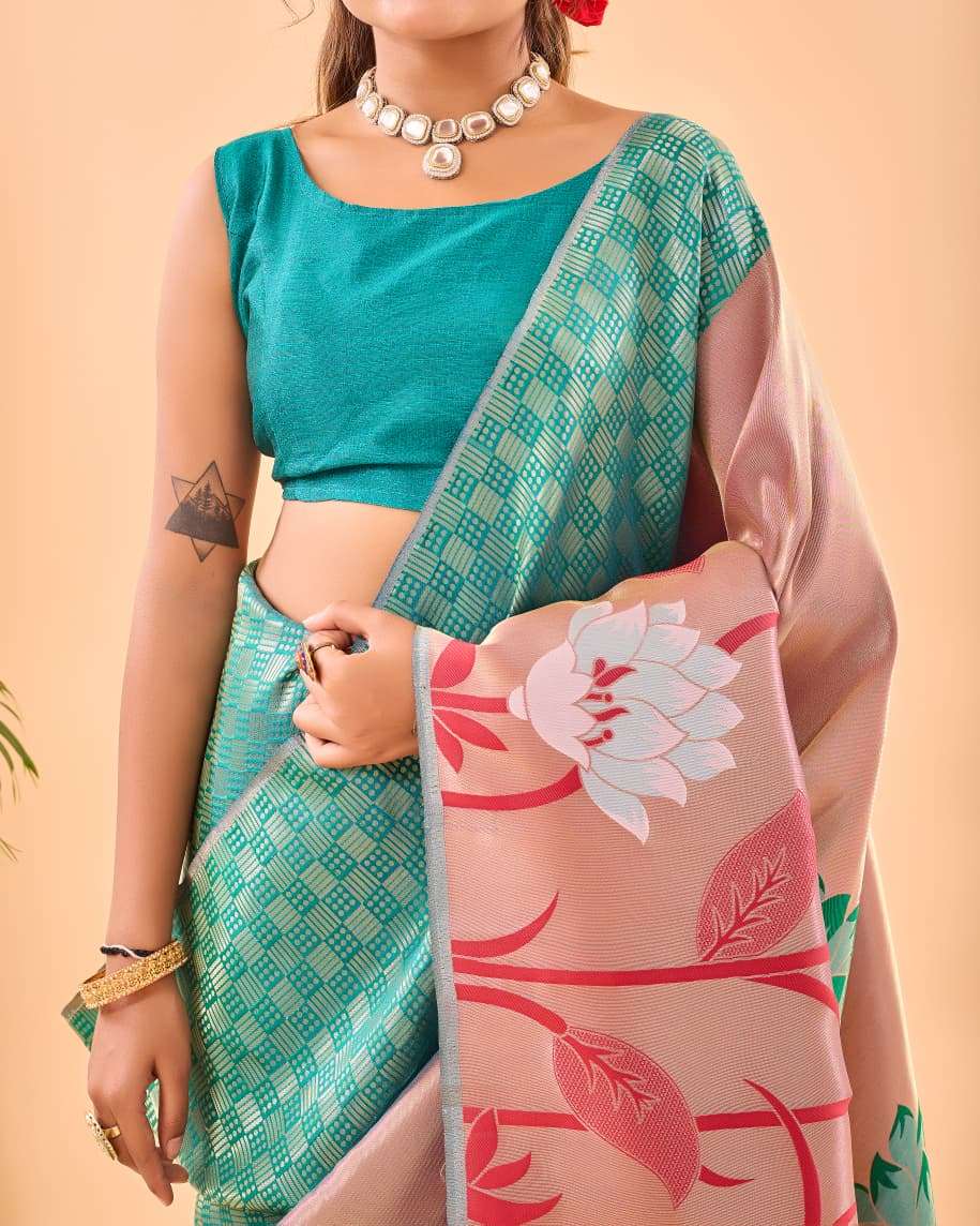 MOST AMAZING PURE PAITHANI SILK SAREE WITH BIG PAITHANI BORDER FULRANI CATALOG