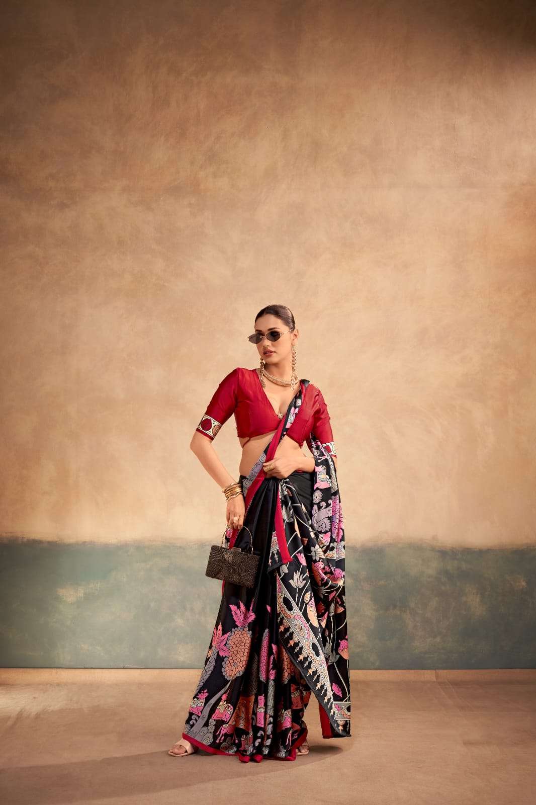 MOST TREADING SATIN SILK KALAMKARI PRINT COLLECTION