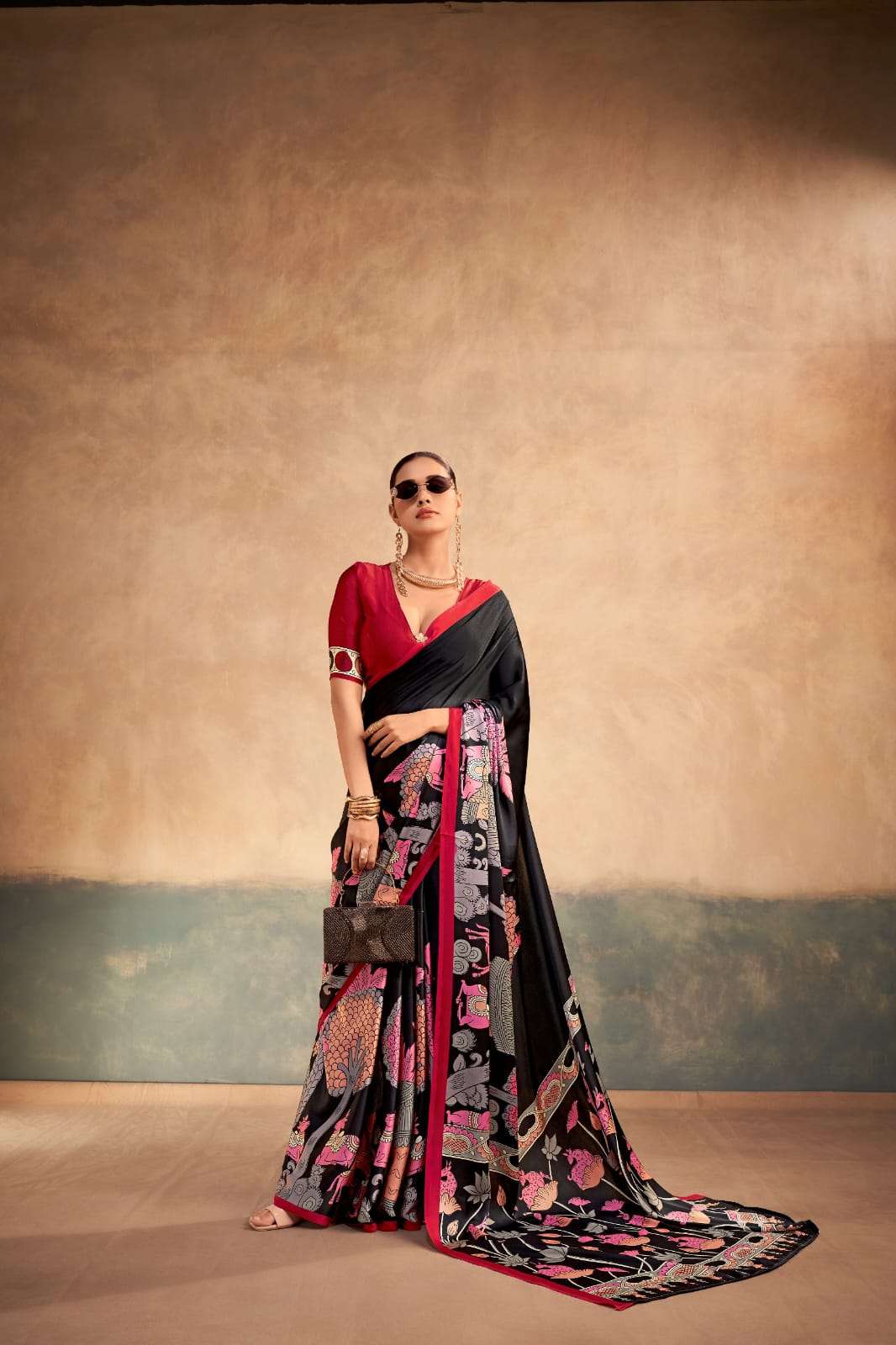 MOST TREADING SATIN SILK KALAMKARI PRINT COLLECTION