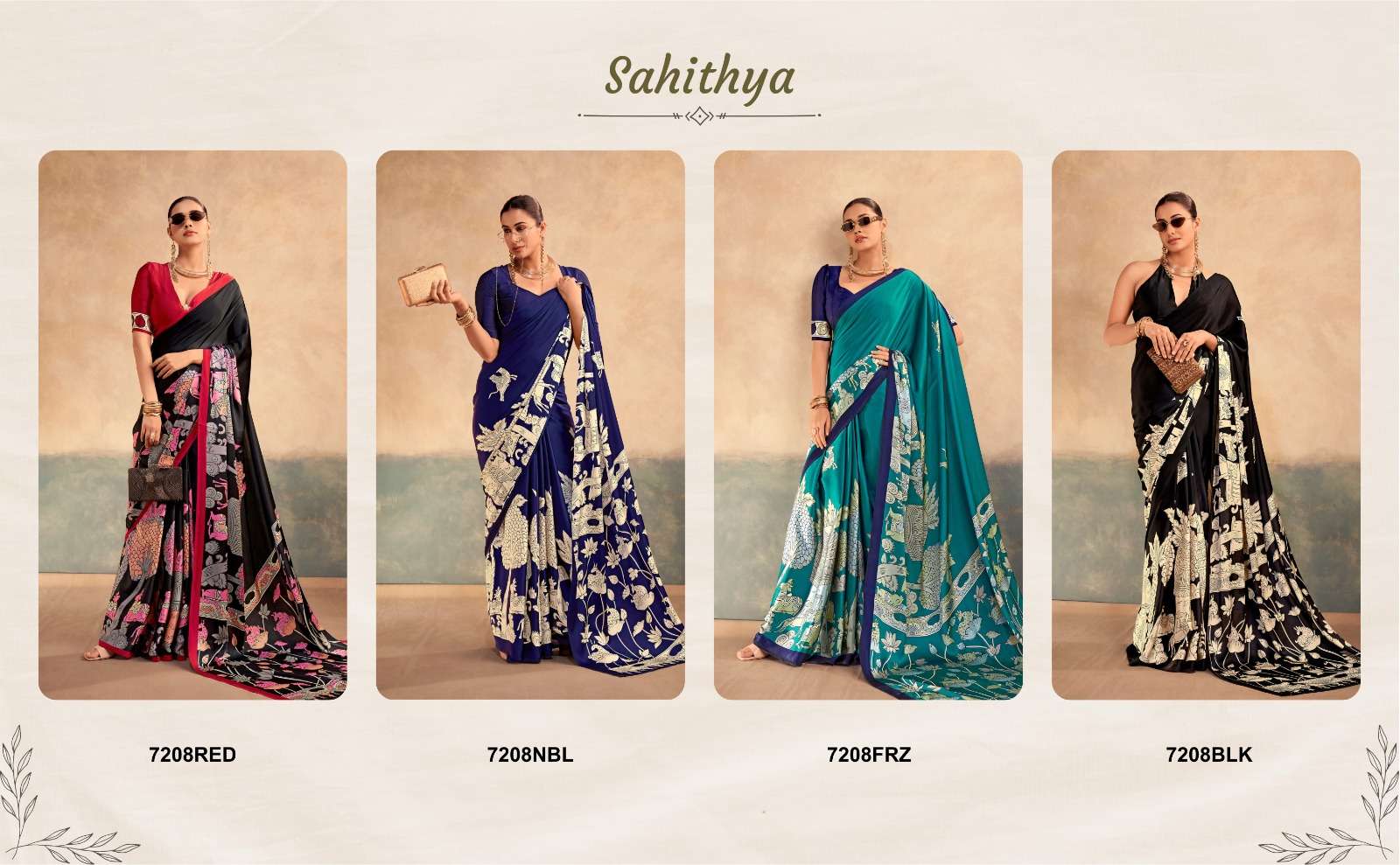 MOST TREADING SATIN SILK KALAMKARI PRINT COLLECTION